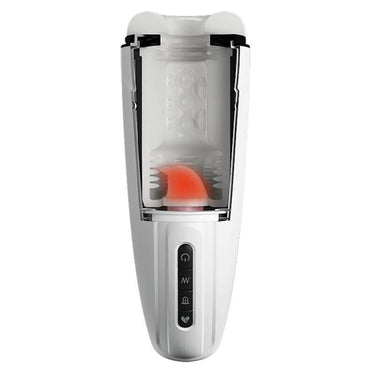 Masturbatore Vibrante con Calore e Funzione Leccata Premium